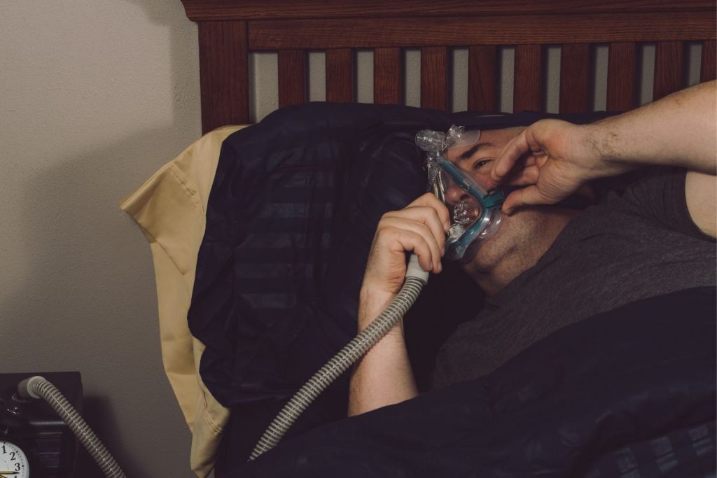 Air leaking from CPAP mask